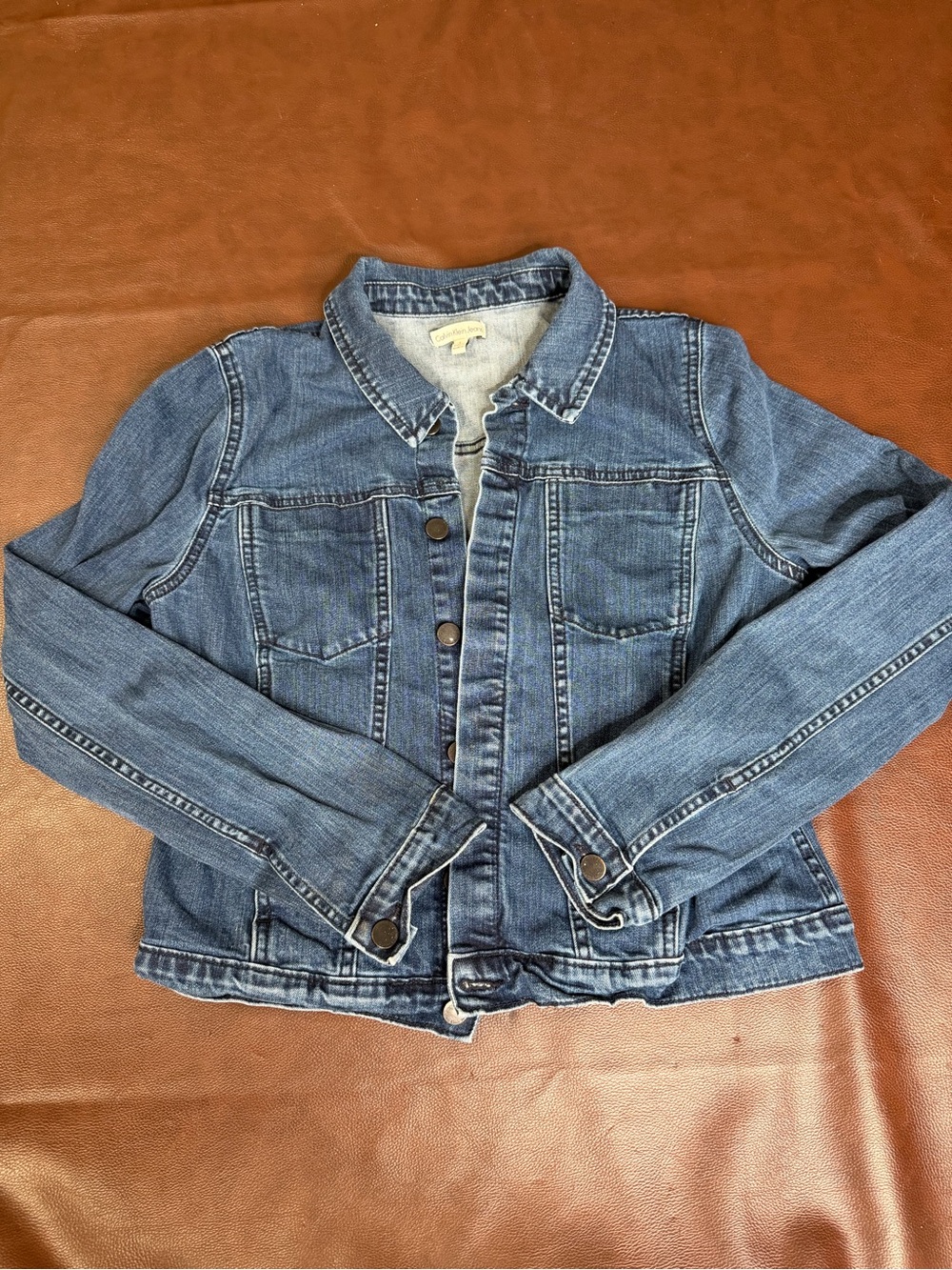 Calvin Klein vintage Classic Women's Denim Jacket - Blue